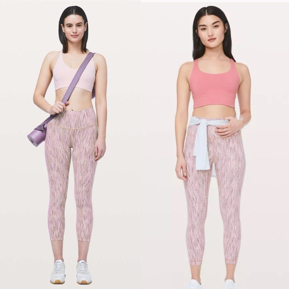 Lululemon Wunder Under High-Rise 7/8 Arrow Jacquard Antique Bark Copper Coil 6